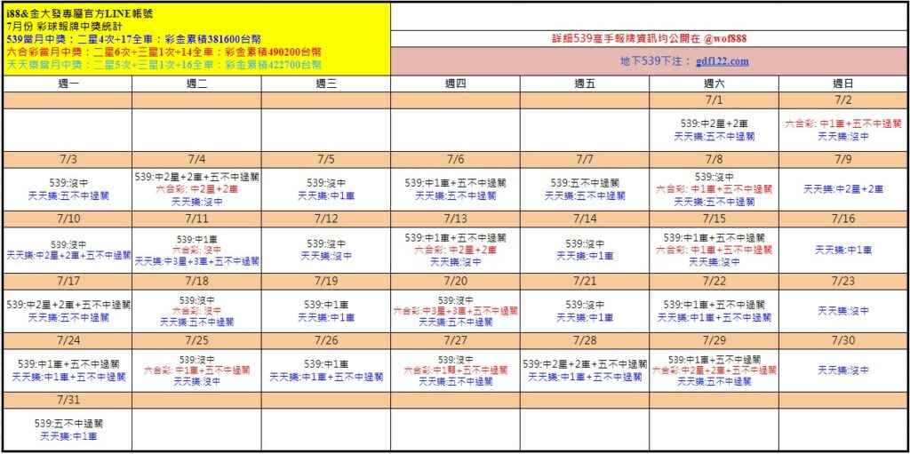 九州539報牌免費提供七年了